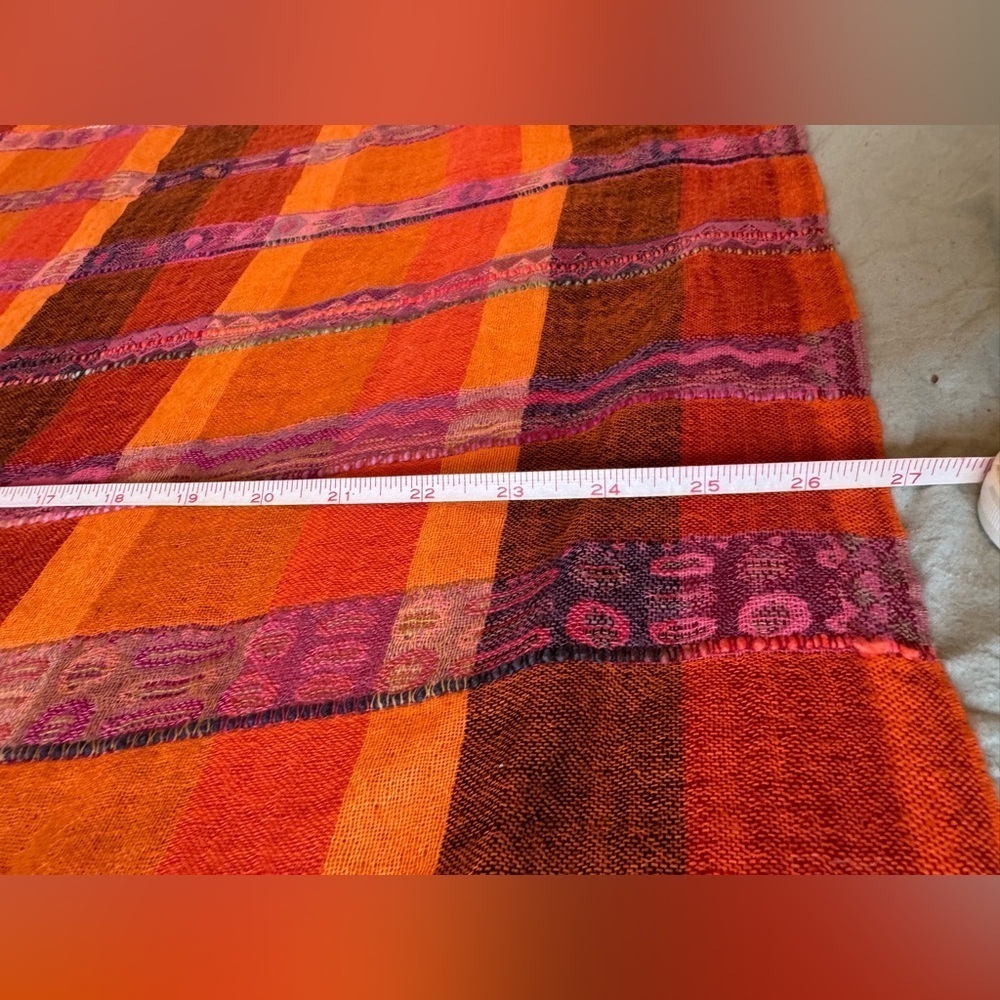 FRANGI Oversized Scarf 100% Wool - Picture 5 of 8